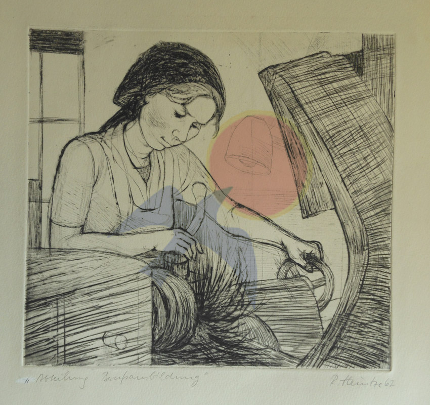 2. Radierung ,,Abteilung Berufsausbildung ,, 1967, 30x32,5 cm (55,3x44,8).jpg